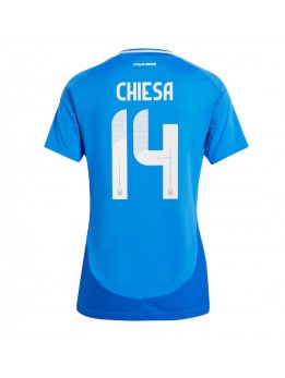 Italien Federico Chiesa #14 Heimtrikot für Frauen EM 2024 Kurzarm